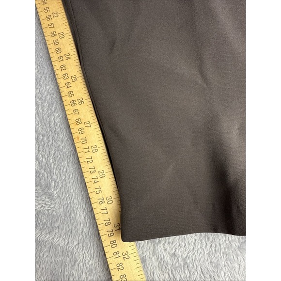 Eileen Fisher Silk Georgette Crepe Pants Womens Large Black Straight Leg NWT - Picture 7 of 7